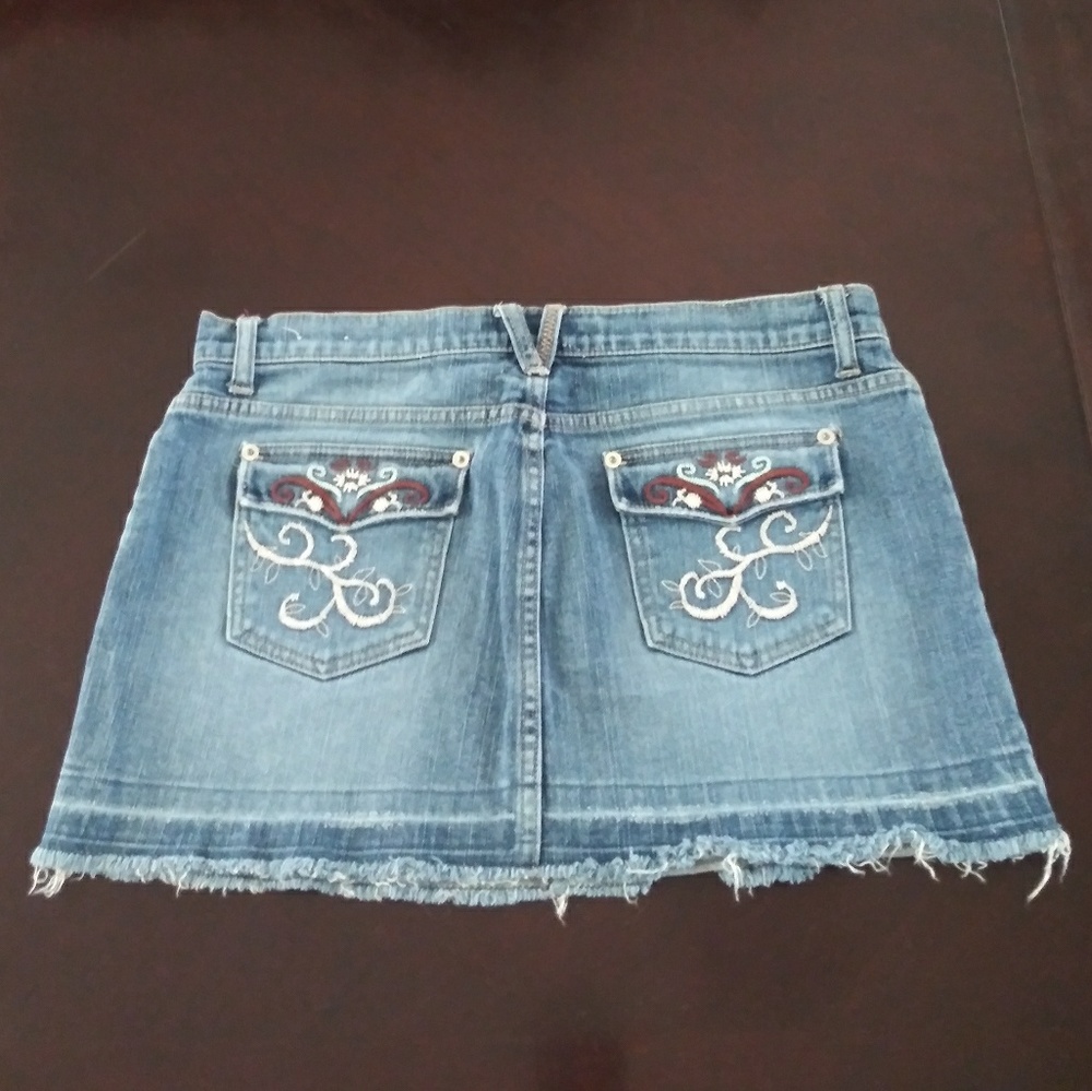 "So" Stretch Jean Skirt Vintage Mini Micro